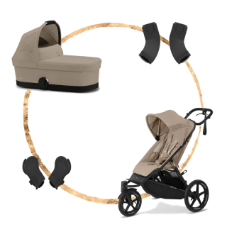 Set Cybex Avi Spin + hluboká korba S + adaptéry na korbu + adaptéry na autosedačku