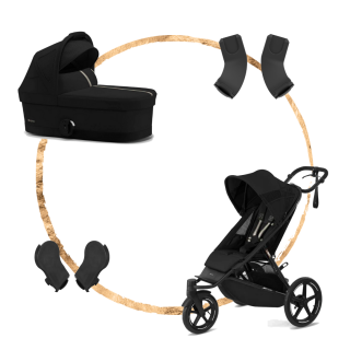 Set Cybex Avi Spin + hluboká korba S + adaptéry na korbu + adaptéry na autosedačku