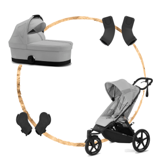 Set Cybex Avi Spin + hluboká korba S + adaptéry na korbu + adaptéry na autosedačku