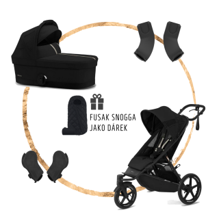 Set Cybex Avi Spin + hluboká korba S + adaptéry na korbu + adaptéry na autosedačku